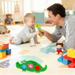Winbar sensory toy uses durable ABS and soft silicone bubbles for safe handling