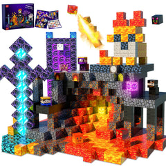Winchoice Magnet 170pcs block set shows vibrant cubes for creative, independent building.