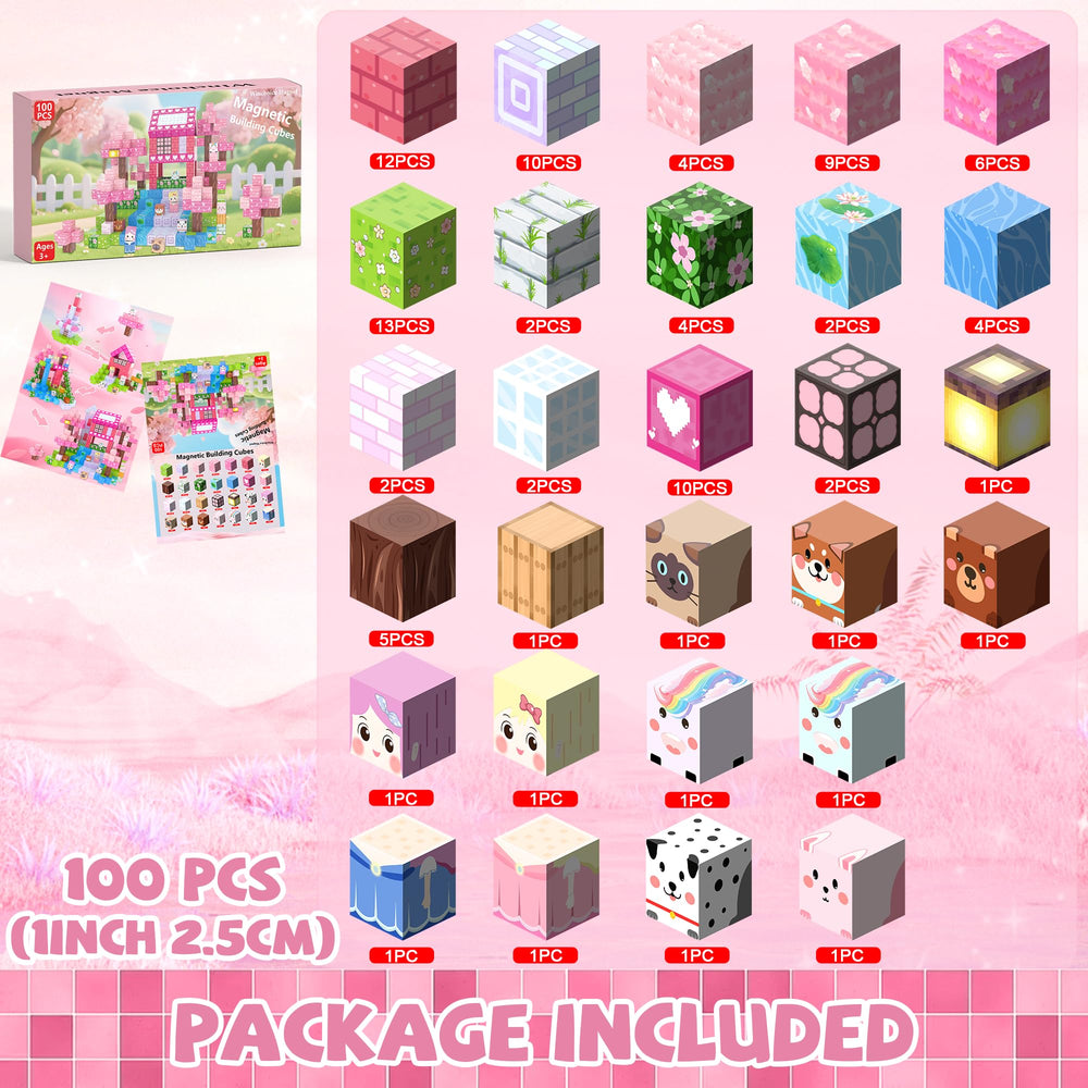 Winchoice Magnet blocks with 1-inch cubes for hands-on learning and balance.