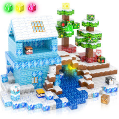 Winchoice Magnet ice world cubes light up to spark imaginative play