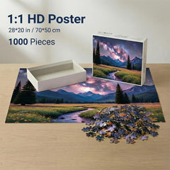 Windgift Starlit Meadow wildflower meadow and winding river—vibrant colors for uplifting evenings