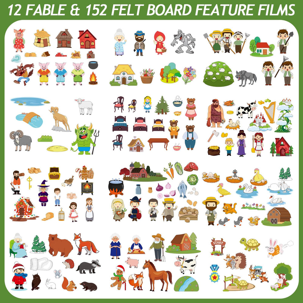 Windkream felt animals set with colorful characters for vibrant classroom storytelling