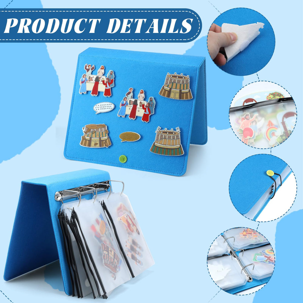 Windkream transparent pockets storage helps organize felt pieces.