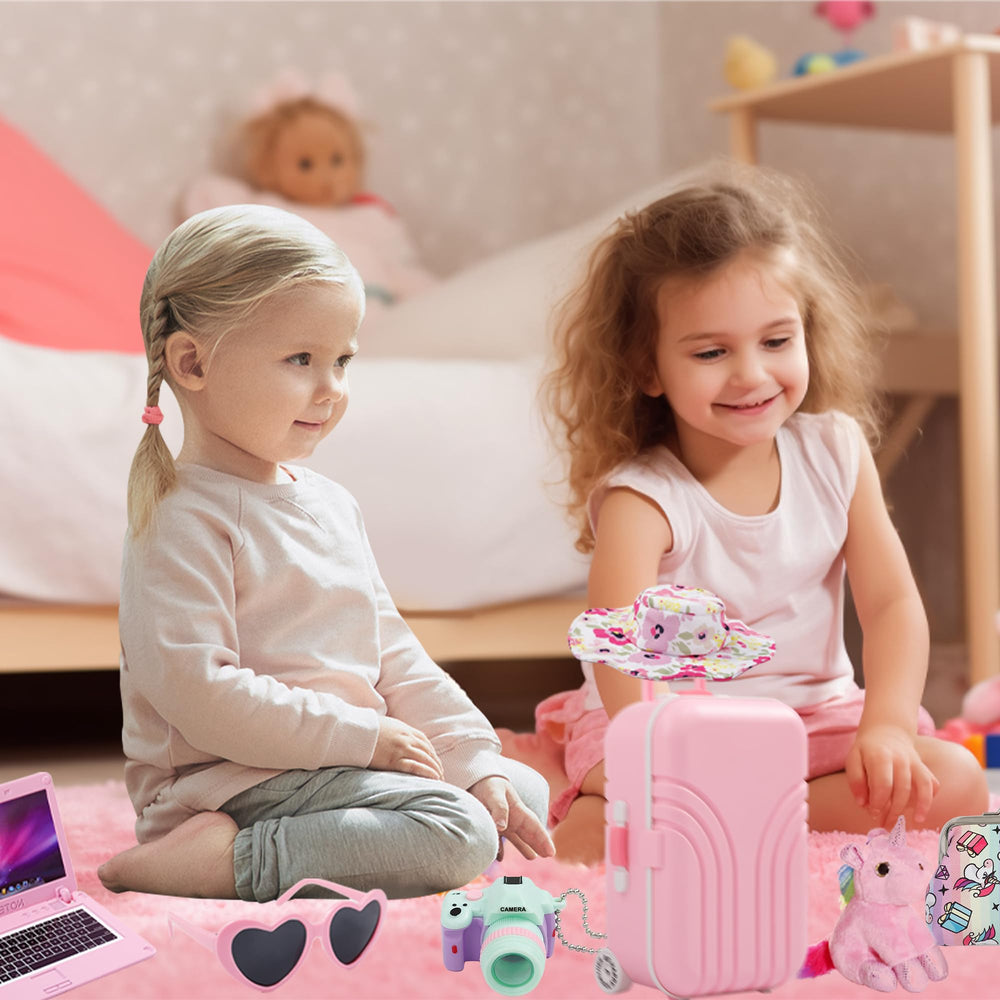 Windolls eye mask and doll purse for travel-inspired role-play.