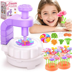 Windpaint fabric flower bouquet kit with embossing machine for creative kids