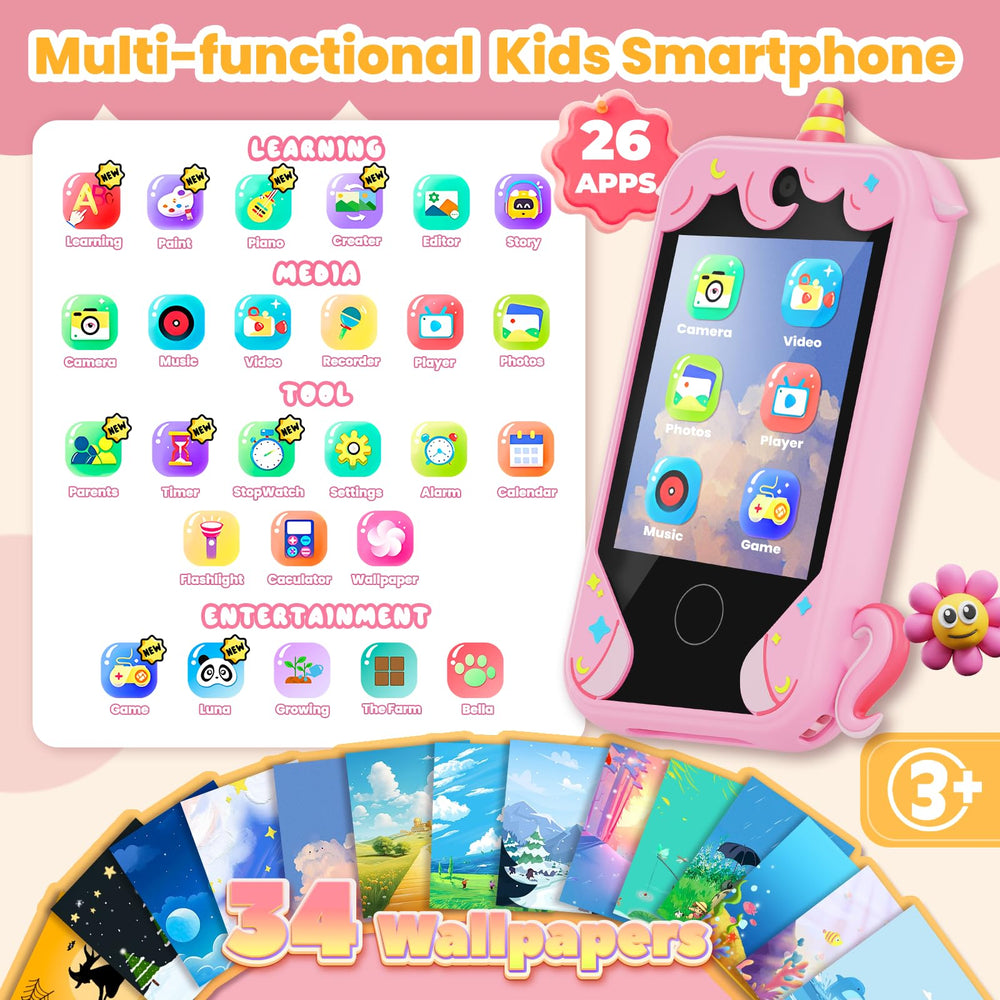 Windpaint Kids Phone dual cameras capture memories and support photo play