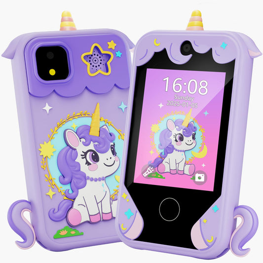 Windpaint Kids Phone front view with 2.8-inch screen for learning fun.
