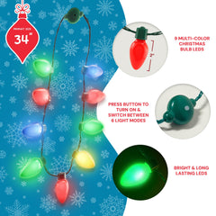 Windy City Novelties LED necklace pack ready for parties and events
