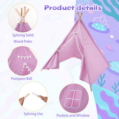 Windyun foldable tent uses washable cotton-linen for simple cleaning.