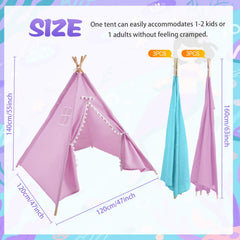 Windyun tepee tent assembly guide shows easy setup for caregivers.