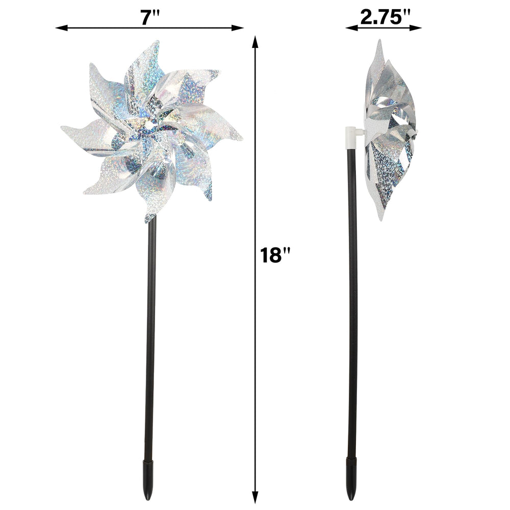 Winemana pinwheels catch wind, adding sparkling decor to outdoor spaces.