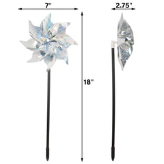 Winemana pinwheels catch wind, adding sparkling decor to outdoor spaces.