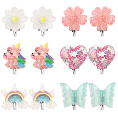 Wingchold unicorn clip-on earrings add playful sparkle for everyday dress-up