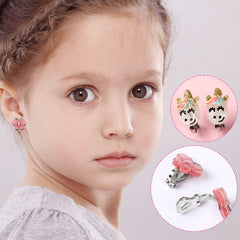 Wingchold unicorn clip-on earrings set of 6, versatile designs.