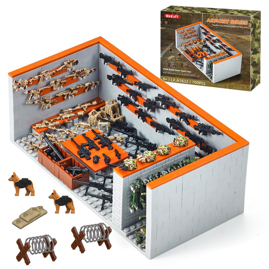 Wingift armory base set pack with weapon accessories for imaginative STEM play.