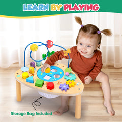 wingyz wooden table with detachable legs enables compact storage after use