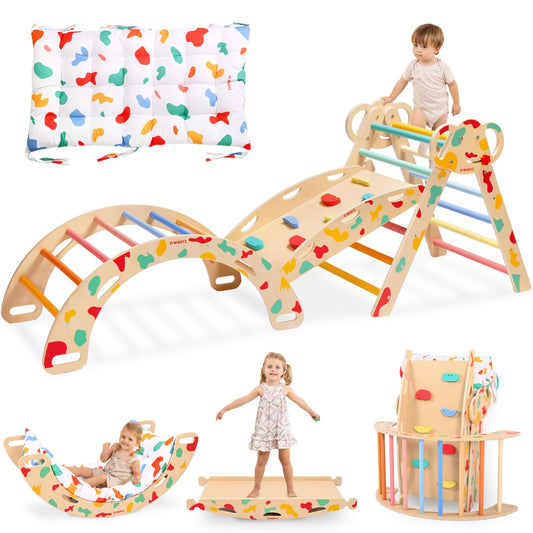 Wingyz Pikler triangle cushion for safe indoor exploration and motor skill development.