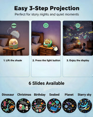WINICE Dinosaur Projector planet mode offers educational night light visuals
