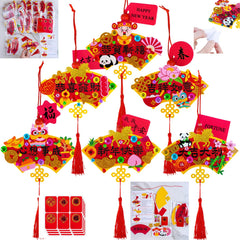 Winlyn instruction card with photos guiding a tidy craft activity
