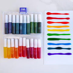 Winlyn empty paint pots keep paints organized for kids crafts.