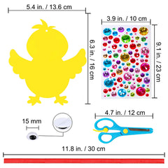 Winlyn Foam cutouts Easter chick shell cracking shapes for decoration