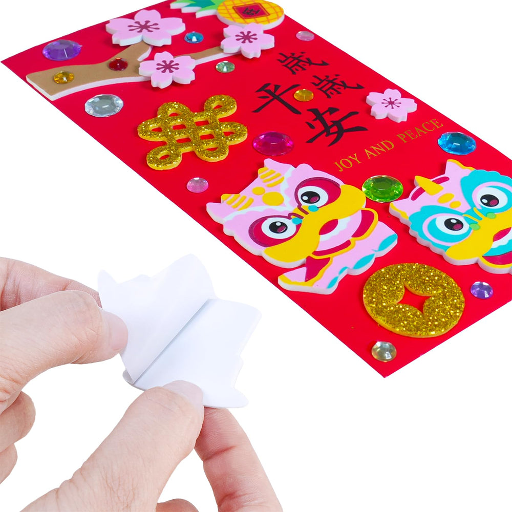 Winlyn Lunar New Year foam stickers for vibrant decorations.