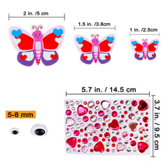 Winlyn smiling-face foam stickers for playful cards and projects