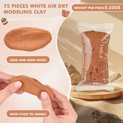 WinnerWhy light brown clay for sculpting and safe play