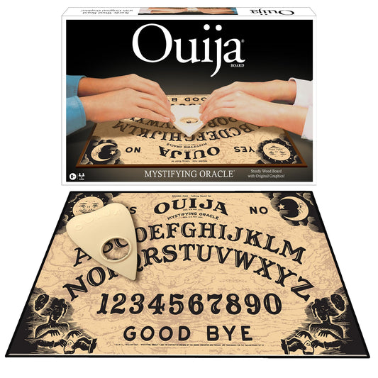 Winning Moves classic Ouija board in sturdy wood for durable family play.