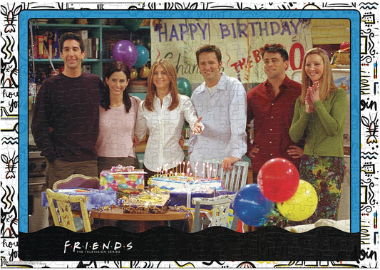 Winning Moves Friends birthday scene 1000pc puzzle, perfect for fans and cozy evenings.