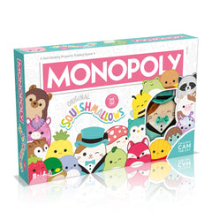 Winning Moves Monopoly Squishmallows box-front highlights collectible branding for display