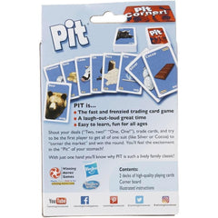 Winning Moves Pit corner market card game scene showing multiple players trading.