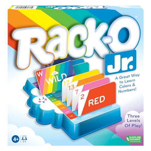 Winning Moves Rack-O Jr color-coded cards used for sequencing and matching