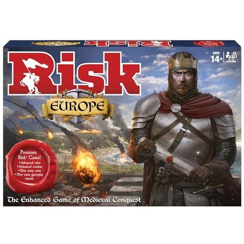 Risk Europe figures showcase four distinct armies for strategic head-to-head play.