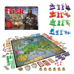 Winning Moves Risk Europe siege weapons in action for epic regional campaigns.