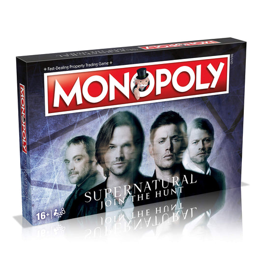 Winning Moves Supernatural Monopoly box set displayed for epic family game night