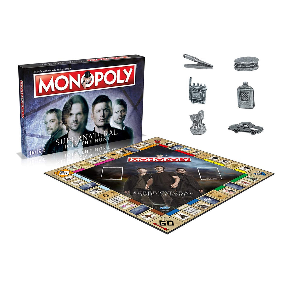 Bobby's Flask token adds thematic flair to Winning Moves Supernatural Monopoly