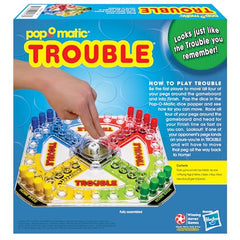 Winning Moves Trouble 16 pegs enabling fast-paced race to the finish.