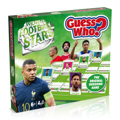Winning Moves Guess Who? front box with football legends, ideal for fans