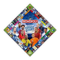 Winning Moves World Football Stars Monopoly Salah token speeding up gameplay.