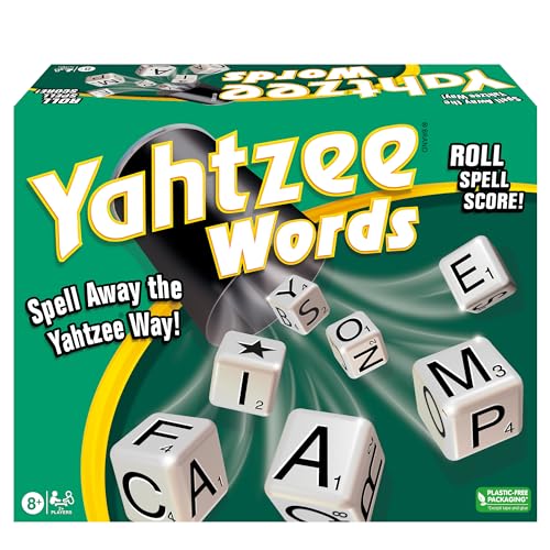 Winning Moves Yahtzee Words scoresheet showing upper and lower sections for strategy