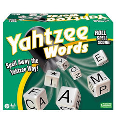 Winning Moves Yahtzee Words scoresheet showing upper and lower sections for strategy
