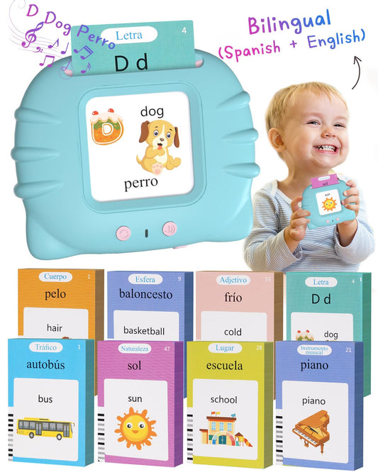 Winnrok 510-word bilingual flash cards engage toddlers with vibrant language learning at home