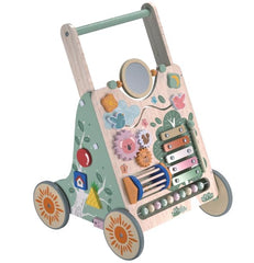 Winnrok walker 8-toy activity center engages senses during push-play