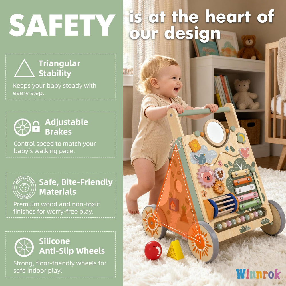 Winnrok walker shape sorters encourage early recognition and problem solving