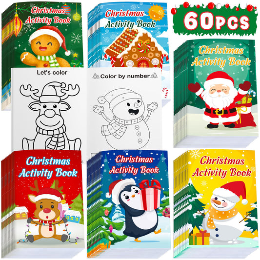 Winrain Christmas activity books bulk set for classroom gifting and party favors.