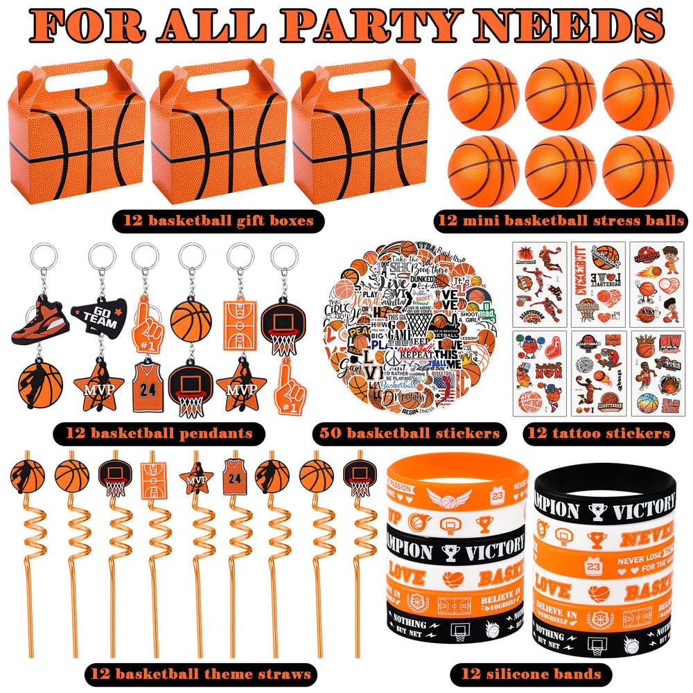 Winrayk basketball stickers and decor enhance party visuals