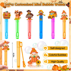 Winrayk kids enjoy vibrant bubbles, ideal for fall parties and photos.