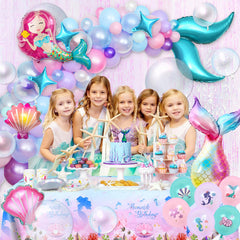 Winrayk mermaid tail balloon 18in adds dramatic height to balloon garlands.