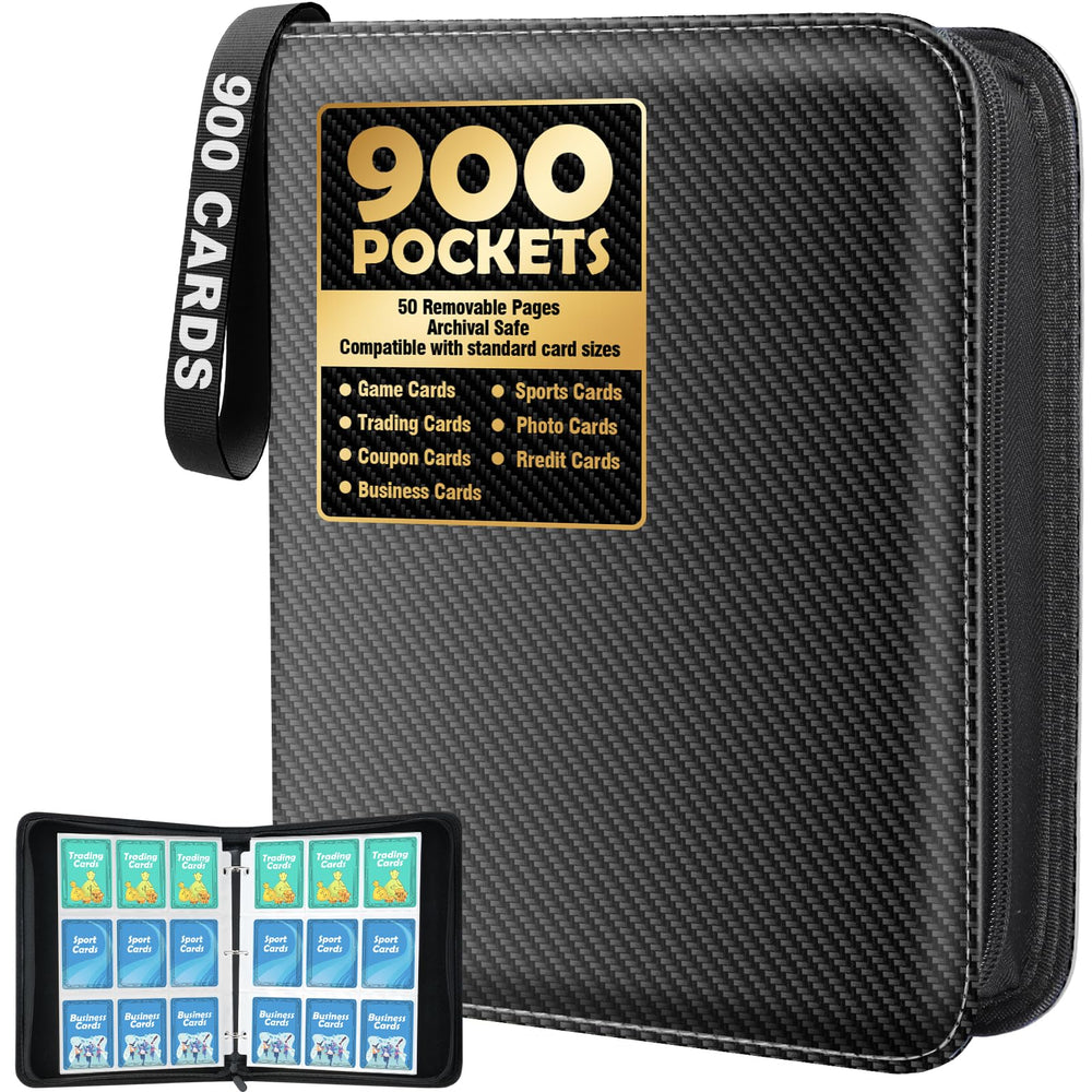 Winsing Card Binder outer cover in pink and blue shows durable, waterproof protection for cards.